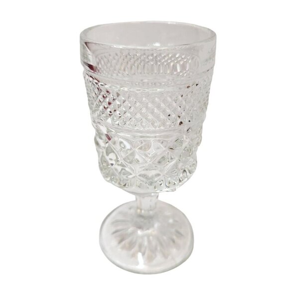 Vintage Wexford by Anchor Hocking Diamond Point Claret Goblet Wine Juice Glass - Picture 2 of 8